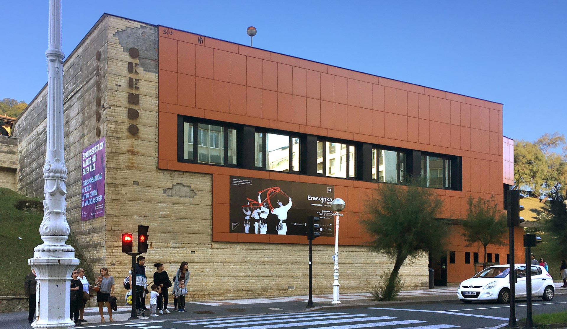 Imagen de la sala Okendo KE de Donostia Kultura donde se dió lugar la exposición.